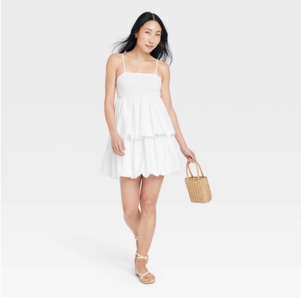 White Tiered Dress